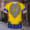 Erkek Tişörtler Erkekler için Afrika Kıyafetleri Dashiki T Shirt Geleneksel Giyim Giyim Kısa Kollu Retro Street Giyim Vintage Etnik Stil 230331