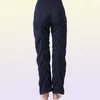 Studio Dance Damen 039s Hose mit mittlerer Taille, Freizeit, schmale Passform, Yoga, weites Bein, 4941960