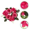 Dekorativa blommor 2 datorer Summer Table Decor Candlestick Garland Wedding Party Decoration Flower Centerpieces Tables Pillar Bankett