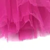 Scena noszona ładna dziewczyna elastyczna elastyczna sukienka tiulowa dorosła Tutu 5 -warstwowa spódnica