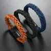 Bangle Fashion Leather Five Strand Rope Hand-Woven Bracelet Men's Ethnic Style Jewelry For Women Men Handmade Friendship