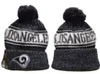 Los Angeles Beanie Lar Beanies Sox La Ny North American Baseball Team Side Patch Winter Wool Sport Knit Hat Pom Skull Caps A8