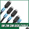 Cables de teléfono celular 1M 2M USB Tipo C S Cargador de sincronización de datos para S8 S9 Note8 Huawei Smartphone Drop Delivery Teléfonos Accesorios Dhplr