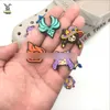 Game Genshin Impact Cosplay Charms for Croc Shoelace Decorate Shoe Buckle Jibz Fit Wristbands Accessories Gift cosplay
