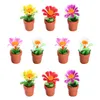 Dekorative Blumen, 10 Stück, kleine Kunstpflanzen in Töpfen, Büro, Zuhause, Grün, Dekoration, Sukkulenten, Dekor für