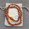 Girocolli Yoowei Baby Collana di ambra naturale annodata a mano in stile barocco 100% reale originale perle di ambra Donne Gioielli in ambra all'ingrosso 231101