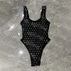 Rhinestone Letter Bikini Set Sexy Backless One Piece Swimear Women Three Point Finets Biquinis Push Up Pad Swimsuit