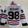 Hombres Niños Jóvenes 98 Connor Bedard Hockey Jersey Rojo Blanco Negro 100% cosido 2023 2024 Nuevas camisetas de hockey de llegada