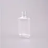 Bottiglia riutilizzabile di alcol vuota in plastica da 60 ml Facile da trasportare Bottiglie disinfettanti per mani in plastica PET trasparente trasparente per viaggi liquidi Mvhmm