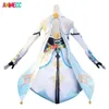 Game Genshin Impact Lumine Cosplay Costumes Wig Anime Halloween Party Clothes For Women Girls Sweet Suit Full Set Cosplay