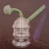 Hoge borosilicaat Glazen Bong Fashion Middle Size eenvoudig geïntegreerde filter rookpijp huishouden dagelijkse rookpijp roken set kleurpijp bong