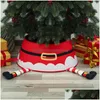 Juldekorationer Juldekorationer Merry Tree Surround For Home Santa Claus Snowman Elf Xmas Ornaments Navidad Happy Year Par DHSDC