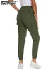 Calças femininas capris tacvasen verão calças de secagem rápida mulheres correndo jogger sweatpants casual cônico calças compridas calças de pista leve activewear 231101