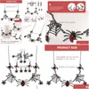 Pendant Necklaces Pendant Necklaces Set Spider Necklace Dangle Earring Party Costumes Jewelry Forpendant Drop Delivery Jewel Dhgarden Dh79R