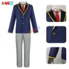 ANIMECC Oshi No Ko Hoshino Akuamarin Cosplay Kostüm Perücke Jacke Röcke Uniform Outfit B-kohi Aqua Halloween Party für Männer Cosplay