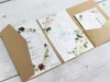 Greeting Cards Blank Cards Invitation Quarter Folder Customized 3 Inserts Printing Wedding Announcement Birthday Invites 50 Sets 231102