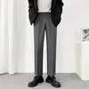 Garnitury męskie 2023 Zimowa jesień tkaniny swobodne spodnie biznesowe Business Slim Fit Stretch grube kolorowe bawełniane spodnie Mężczyzna W30