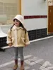 Down Coat Deer Jonmi 2023 Winter Korean Style Baby Girls Thicken Warm Outerwear Fleece Lining Children Casual Chic Coats