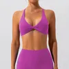 Tenue de yoga Vêtements de sport pour femmes Vêtements d'entraînement Courir Fitness Soutien-gorge Séchage rapide Sous-vêtements de sport Nude