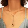 Pendentif Colliers Mignon Coréen Amour Coeur Étoile Lune Pour Femmes Délicate Chaîne En Or Géométrique Clavicule Collier Bijoux Cadeau YN78Pendant