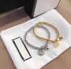 Designer Bracelet Fashion Women's Luxury Bracelet 18k Gold Beaded Stainless Steel Bangle G Letter Couple Jewelry Festival Gift