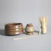 Teaware Sets Japanese Style Rough Pottery Bamboo Whisk Teaspoon Tea Indoor Beverage Shop Tea-making Tools Accessories Birthday Gifts