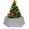 Christmas Decorations Tree Collar Skirt Surround Base Hexagon Stand Cover Xmas Trees Foot Decor