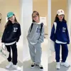 Ensembles de vêtements Printemps Automne Unisexe Casual Garçons Et Gilrs À Capuchon TopPant 2pcs Streetwear Survêtement 414Y Enfant En Bas Âge À Adolescent Enfants Vêtements 231102