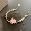 Classic Charm Bransoletka Pearl Pearl Wysoka jakość Diamentowa planeta wisiorek Net Red Simple