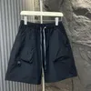 Shorts masculinos 2023 verão secagem rápida casual curto cordão moda trabalho vestido bolso solto juventude na moda capris