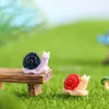 Garden Decorations 24 Pcs Mini Animals Snail Craft Ornaments Micro Landscape Decoration Bonsai Statue Model