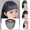 Hårtillbehör Korean Pearl Wide-Brimmed Band Cover Women's Grenadine Headwear Headband Washing Turban Bandage Mesh Artifac S2E5