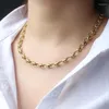 Anhänger Halsketten Lange Edelstahl Kette Halskette Hip Hop Für Frauen/Männer Collares Para Mujer Schmuck Zubehör Geschenk Angepasst Logo