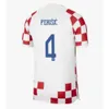 QQQ8 2022 Croacia Soccer Jerseys Mandzukic Modric Perisic Kalinic Football Shirt 22 23 Croazia Rakitic Kovacic Men Kid Kit Suker