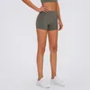 AL0lulu With Logo Pantaloncini da yoga da donna a vita alta con sollevamento dei glutei, corsa, sport, pantaloni a tre punti