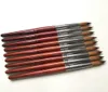 Nagelborstar 1 st Kolinsky Sable Red Wood Art Acrylic Brush Round 1012141618202224 UV Gel Carving Pen Liquids Powder Manicur9777763