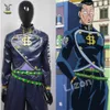 Nijimura Okuyasu Kostümler Erkek ve Kadınlar İçin Üst Pantolonlu Kostümler Anime Jojo'nun Tuhaf Cosplay Macerası Bölüm 4 Cosplay