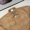 Bby corduroy jackets men women zipper cardigan coats burb designer jacket tb striped embroidery casual Jacket men's trench coat