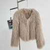 Veste d'hiver en fourrure pour femmes, vêtements, Cape mi-longue, manteau Double face, véritable raton laveur, chaud, épais, ample, vêtements d'extérieur