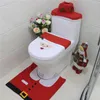 Toilet Seat Covers Christmas Cover Bathroom Foot Pad Water Tank Decor Ornaments