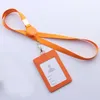 حاملي البطاقات 1pc Business Bank ID Holder Cover Leather Cover Women Men Student Bus Bus Bus Transluction