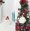 Decorações de Natal 1pcs de alta qualidade Decoração de porta de árvore fofa Santa Elk/Christman/Snowman Rena