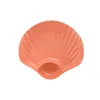 Assiettes Creative Shell Plat Plastic Bumpling avec des disques de vinaigre Frises de sushis Petit-déjeuner Fruit séché des plats de crachats de la vaisselle