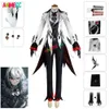 Arlecchino Genshin Impact Kostuum Pruik Anime Game Fatui Cosplay Mantel Hallowween Party Outfits voor Vrouwen Meisjes cosplay