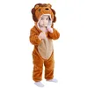 Pajamas Baby Animal Costumes Unisex Toddler Onesie Animal Dress Up Clothes 2-36 Months Halloween Dress Up Romper Warm and Cute Pajamas 231101