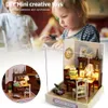 Doll House Accessories Wooden Assembled 3D DIY Furniture Manual Assembling Toys Miniature Kit for Girls Birthday Gifts Children Toy Supplies 231102