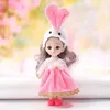 Bambole 112 scala 16 cm bambola BJD con vestiti e scarpe fai da te mobili 13 giunti moda principessa figura ragazza felice regalo giocattoli per bambini 231102