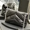 2Size Loulou Puffer Bag Messenger Womens Man Lou Tourse Skóra skórzana hobo projektant luksusowa torebka TOTE metal y litery krzyżowe worki na body