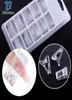 Blueness Quick Nail Extension Crystal False Nails Mold Dual Forms Tips Fixed Clip Finger Nail Art UV Gel Builder Tools328o4984596