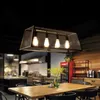 American Loft retro industrial bar lights Nordic creative restaurant bar living room lights personalized glass chandeliers